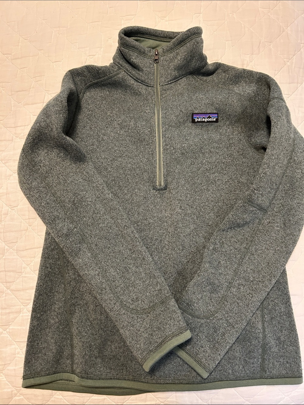 Patagonia Women’s Better Sweater Green Quarter-Zip Pullover